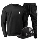 Kit Conjunto Moletom + Boné Masculino Dia a Dia Conforto
