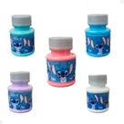 Kit Conjunto Pintura Stitch Pincel+5 Tintas Tecido Infantil