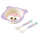 Kit Conjunto Pratinhos de Alimentação 03 Peças Coruja bebes Kit Conjunto Pratinhos de Alimentação 03 Peças Coruja bebes