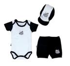 Kit Conjunto Santos Body Shorts e Boné Oficial