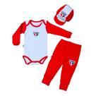 Kit Conjunto São Paulo Body Calça e Boné Oficial Kit Conjunto São Paulo Body Calça e Boné Oficial