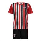Kit Conjunto São Paulo Mini Craque Infantil Braziline