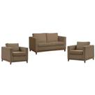 Kit Conjunto Sofá Namoradeira 2 Lugares e Poltrona Living Decorativa Sala de Estar Moderna Rubi Kit Conjunto Sofá Namoradeira 2 Lugares e Poltrona Living Decorativa Sala de Estar Moderna Rubi