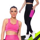 Kit conjunto TOP ALÇA MÉDIA bojo + CALÇA LEGGING BOLSOS Feminino Academia Corrida Fitness 701 Kit conjunto TOP ALÇA MÉDIA bojo + CALÇA LEGGING BOLSOS Feminino Academia Corrida Fitness 701