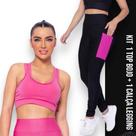 Kit conjunto TOP ALÇA MÉDIA bojo + CALÇA LEGGING BOLSOS Feminino Academia Corrida Fitness 701 Kit conjunto TOP ALÇA MÉDIA bojo + CALÇA LEGGING BOLSOS Feminino Academia Corrida Fitness 701