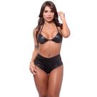 Kit Conjunto Top Biquíni e Shorts Levanta Bumbum Cirrê Vinil: Puro Charme e Estilo Irresistível Kit Conjunto Top Biquíni e Shorts Levanta Bumbum Cirrê Vinil: Puro Charme e Estilo Irresistível