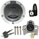 Kit conjunto travas chave ignição CG160 Fan Titan Start 2018 a 2021 contato tampa do tanque trava capacete 3 peças