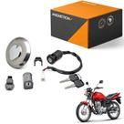 Kit conjunto travas chave ignição guidão tanque magnetron honda cg fan 125 ks 2005 2006 2007 2008
