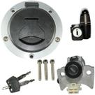 Kit conjunto travas chave ignição NXR160 Bros 2016 a 2017 contato tampa do tanque trava do capacete 3 peças