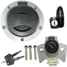 Kit conjunto travas chave ignição NXR160 Bros 2018 em diante contato tampa do tanque trava do capacete 3 peças