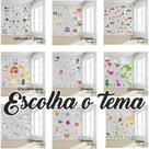 Kit Conjuntos Adesivo Parede Decorativa Infantil Escolha Entre 9 Temas Dinossauros 75 peças Peixinho