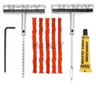 Kit Conserto Reparo Pneu Carro Moto Sem Câmara Metal Metálico Remendo
