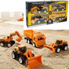 Kit Construtor Super Truck A fricção 04 Peças Series Toys a Fricção