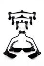 Kit contendo 05 puxadores anatômicos regulável preto indicado para dorsal. bíceps e tríceps. Kit contendo 05 puxadores anatômicos regulável preto indicado para dorsal. bíceps e tríceps.