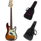 Kit Contrabaixo Tagima TPB-4 Honey Burst Mint Green + Capa