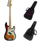 Kit Contrabaixo Tagima TPB-4 Honey Burst Precision + Capa