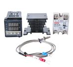Kit Controlador Digital Programável ssr + relé sólido 40a + sensor k + dissipador
