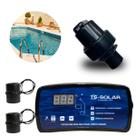 Kit Controlador Digital V1 TS Solar Válvula Quebra Vácuo Piscina Digital