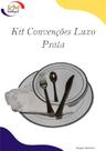 Kit Convenções Luxo Prata -Silver Plastic - pratos, talheres, guardanapos (9994047)
