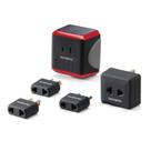 Kit conversor/adaptador Samsonite com bolsa 1600W 110V preto/vermelho