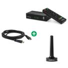 Kit Conversor Digital CD730 com Antena de TV AI2025 e Cabo HDMI 2,5m