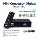 Kit Conversor Digital PRODT1270 Antena Full HD HDMI USB RCA Controle Remoto