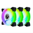 Kit Cooler FAN 120mm Brazil PC BPC-KCL-SLIM-ARGB para Gabinete - LED ARGB - com Controle Remoto e HUB