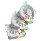 Kit Cooler Fan Para Gabinete 3Un Sangue Frio 3 Argb White Ghost Reverse 120Mm Pcyes
