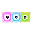 Kit Cooler FAN Rise Mode 3x120mm RGB Branco - RM-CF-02-RGB Kit Cooler FAN Rise Mode 3x120mm RGB Branco - RM-CF-02-RGB