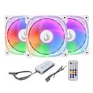 Kit Cooler Gabinete Rise Mode Aura Frost Pro 120mm 1650 RPM ARGB Branco