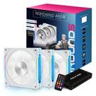 Kit Cooler Para Gabinete Round5 Nordwind White FW ARGB Com 3 Fans 120mm 7421
