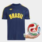 Kit Copa Adidas Camiseta Cob + Mini Bola Trionda Copa do Mundo 2026