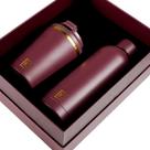 Kit Copo 350 Ml e Garrafa 500 Ml Edição Floral Gold Térmico Vinho Kit Copo 350 Ml e Garrafa 500 Ml Edição Floral Gold Térmico Vinho