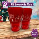 Kit copo boneco de neve 10 copos (acrilico)