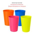 Kit Copo De Festa Colorido Copão Adega Drink Reutilizável Lembrancinha Atacado Para Personalizar