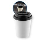 Kit Copo de Papel Biodegradável Com Tampa 180 ml 50 unidades