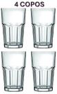Kit Copo de Vidro resistente 350ml transparente Vitaminas