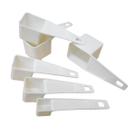 Kit Copo Medida Conchas 6 Pçs Colher Medida