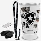 KIT Copo Térmico GOCASE Vibe 470ml do BOTAFOGO com tampa e abridor e tirante porta copo Molib