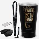 KIT Copo Térmico GOCASE Vibe 470ml do BOTAFOGO com tampa e abridor e tirante porta copo Molib KIT Copo Térmico GOCASE Vibe 470ml do BOTAFOGO com tampa e abridor e tirante porta copo Molib