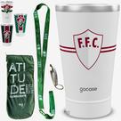 KIT Copo Térmico GOCASE Vibe 470ml do FLUMINENSE com Tirante, Eco Saquinho e abridor Molib