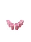 Kit copos 350ml com 6 peças rosa micromax