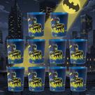 Kit Copos Batman 320ml Lembrancinha Festa Infantil Sacola Surpresa Aniversário Colecionável