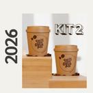 Kit Copos Café do livro Café com Deus Pai 2026 De 250 ML Edição Especial