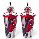 Kit Copos Homem Aranha 500ml Lembrancinha Festa Infantil Sacola Surpresa Aniversário Colecionável