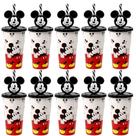 Kit Copos Mickey 500ml Lembrancinha Festa Infantil Sacola Surpresa Aniversário Colecionável