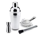 Kit Coqueteleira Dosador e Coador e Socador Weck