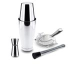 Kit Coqueteleira Dosador e Coador Socador Profissional Weck