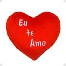 Kit Corações Pelúcia Pequeno 12x11cm Velboa Bordado Delicado