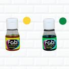 Kit Corante Liquido Alimenticio Verde E Amarelo Fab